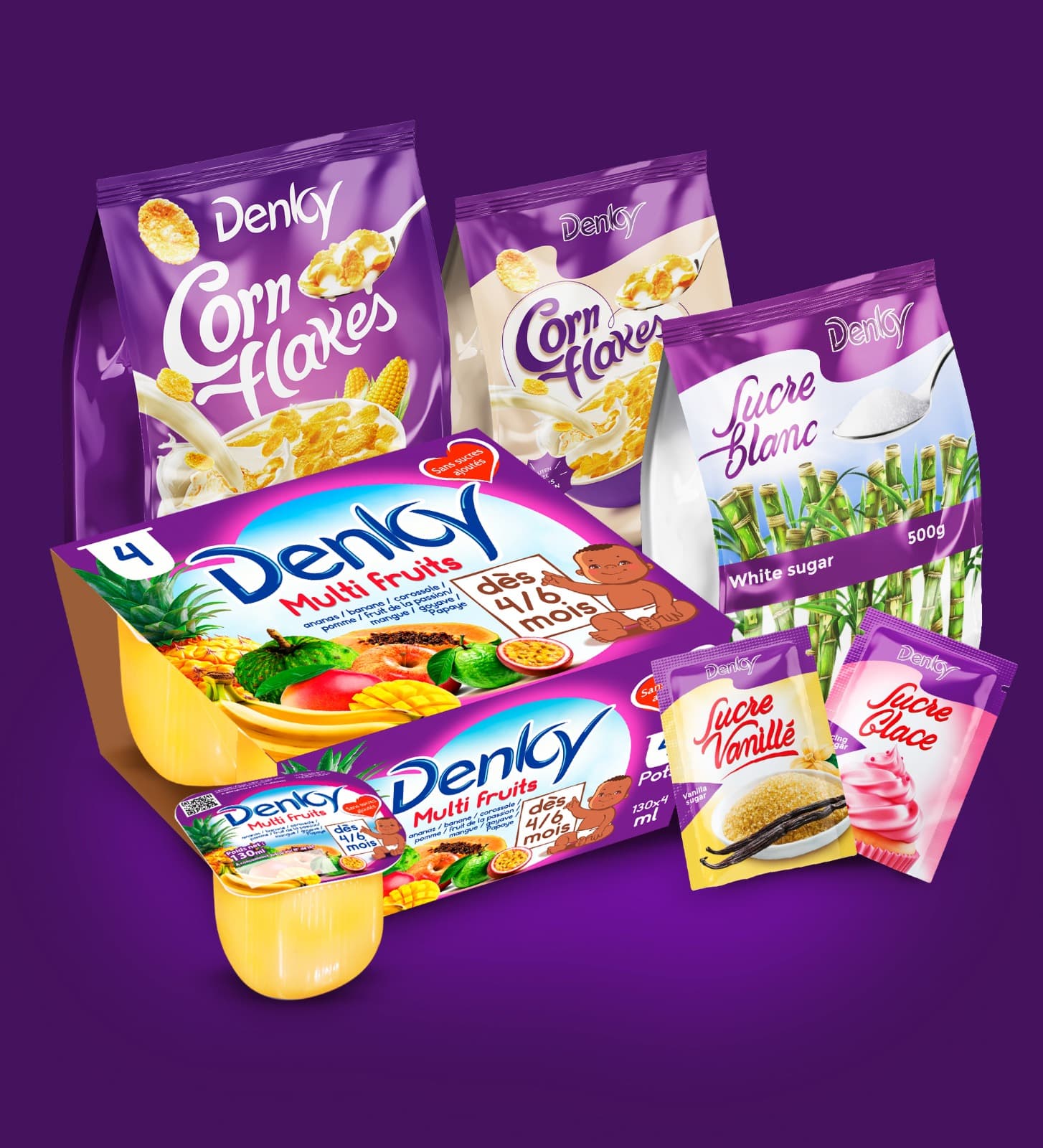 Produits finis DENKY — gamme complète prête à être distribuée