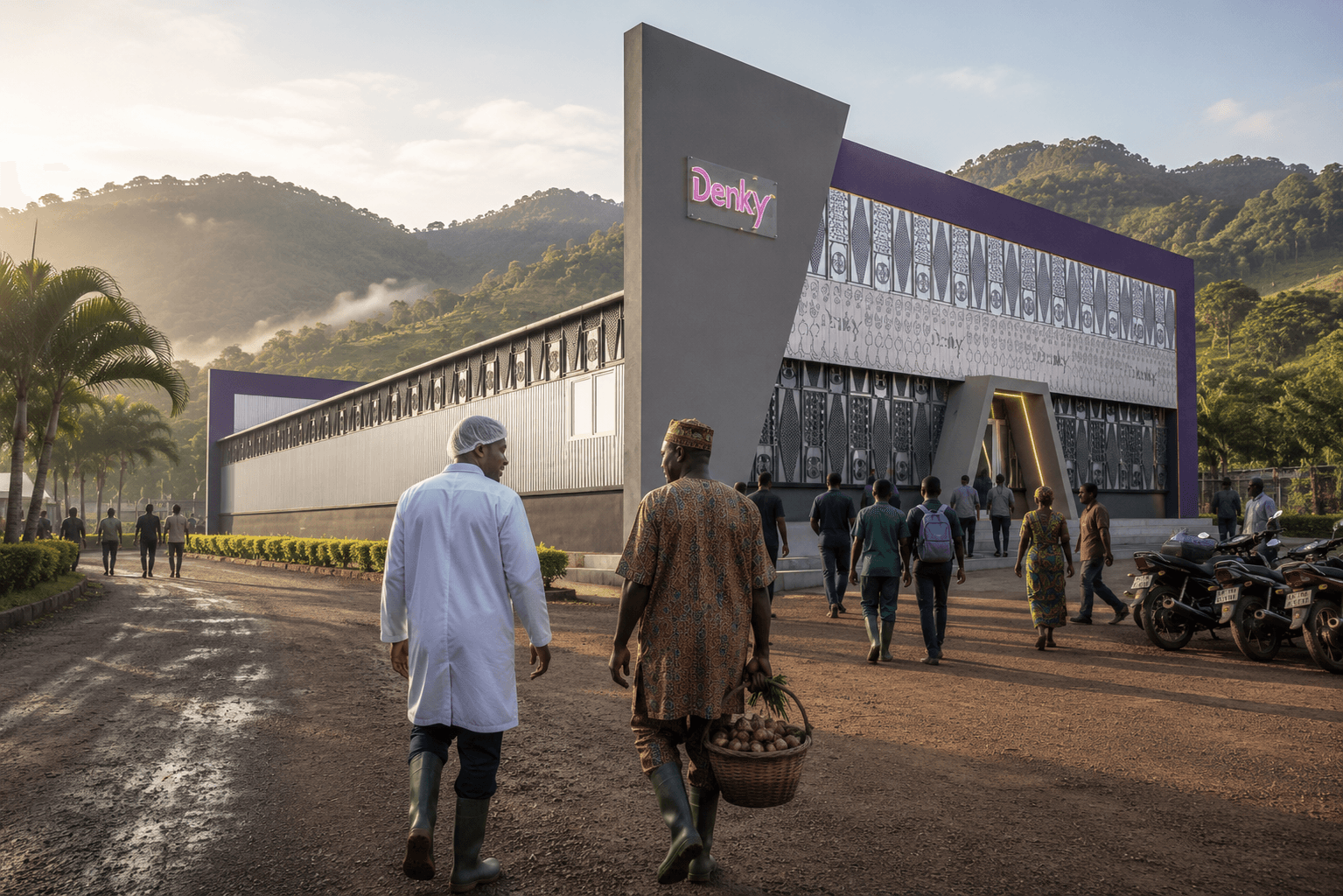 Bâtiment de l'usine DENKY à Bangou — développement territorial